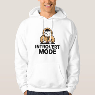 Sweat à capuche pour chat en mode introverti