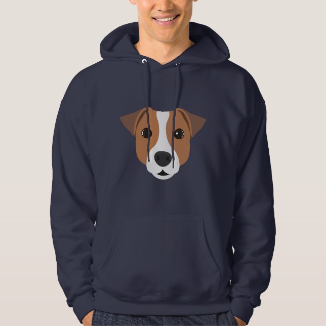 Sweat à capuche pour chien Jack Russell (Devant)