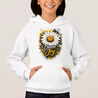 Sweat à capuche pour enfants Choose Joy Daisy Flor