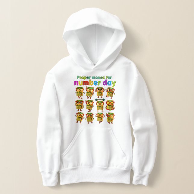 Sweat à capuche pour enfants de Number Day | Activ (Poser)