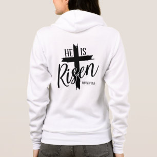 Sweat à capuche pour femmes Il est ressuscité