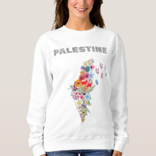Sweat à capuche pour femmes Palestine – Carte de P