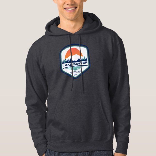 Sweat à capuche pour hommes Lake Sawyer (Devant)