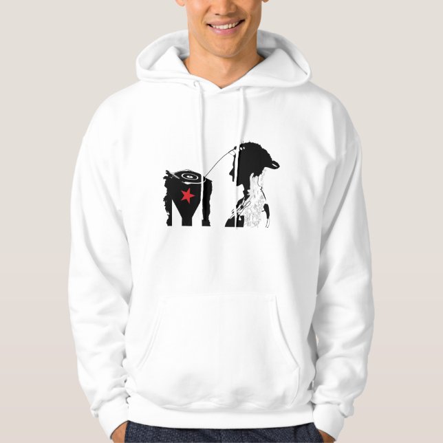 Sweat à capuche pour hommes Plena Punk Puerto Rica (Devant)