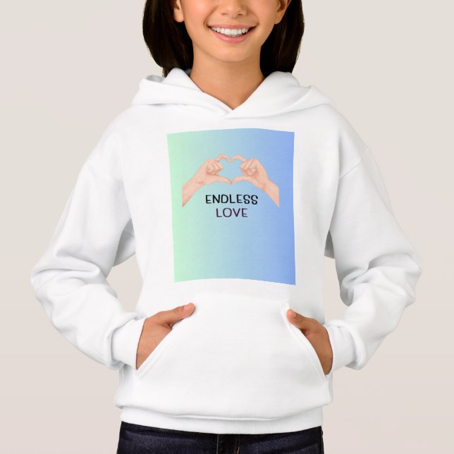 Sweat à capuche pour jeunes tendance – Confort déc (Devant)