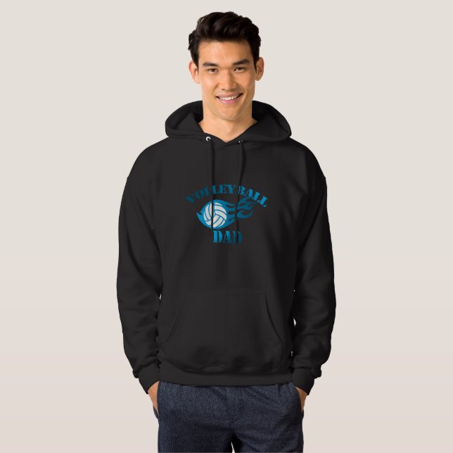 Sweat à capuche pour papa de volleyeur (Devant entier)