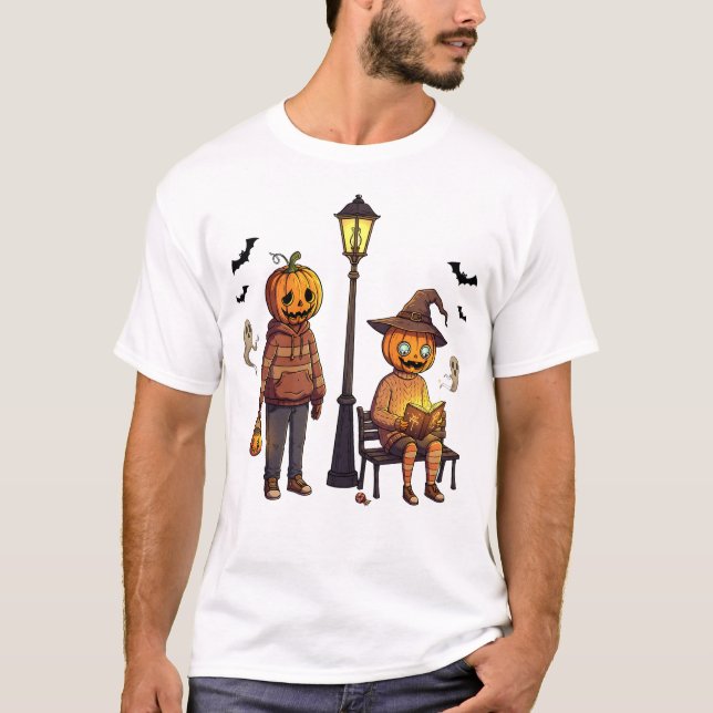 Sweat à capuche Pumpkin Pals – Rue d'Halloween eff (Devant)