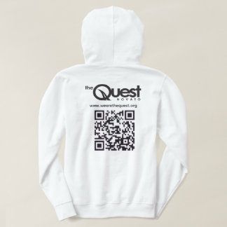 Sweat à capuche Quest avec logo et code QR