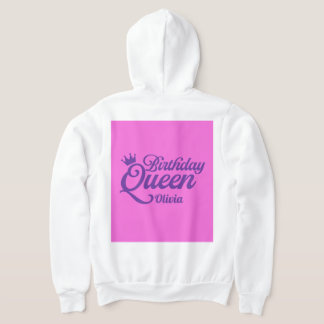 Sweat à capuche Reine d'anniversaire