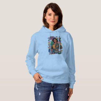 Sweat à capuche Retro Pop Art Girl "You Go Girl"