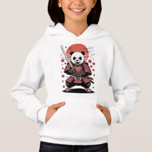 Sweat à capuche Samouraï Ours Panda Fille