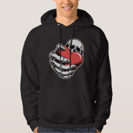 Sweat à capuche Skeleton Heart – Conception d'art 