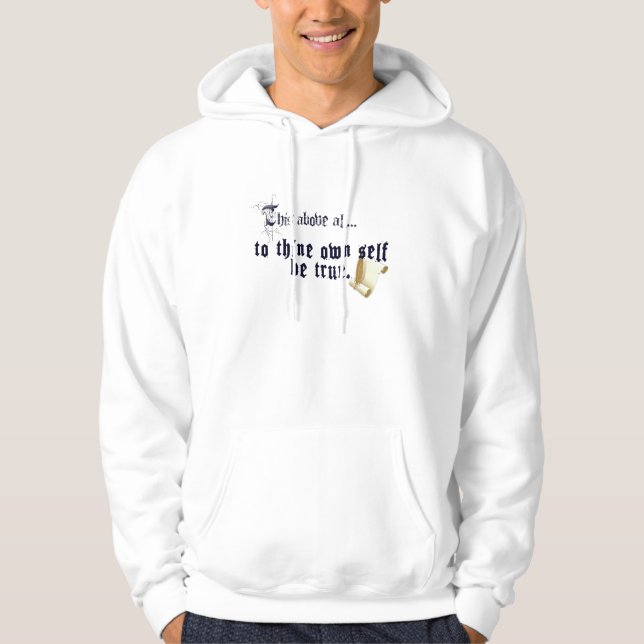 Sweat à Capuche Sois Vrai Envers Toi-Même (Devant)