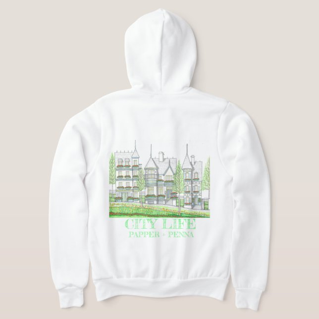 Sweat à capuche sur la vie urbaine victorienne (Couchage Retour)