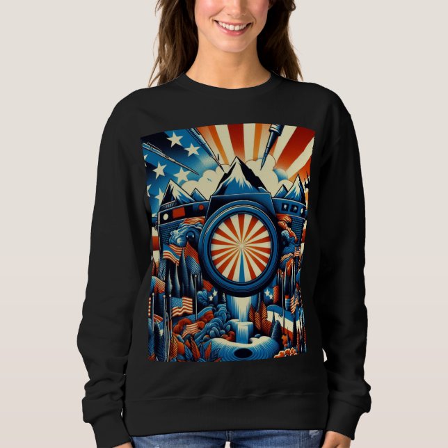 Sweat à capuche tendance américaine – Sweats de st (Devant)