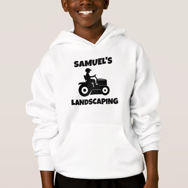 Sweat à capuche tondeuse à gazon personnalisé pour (Devant)