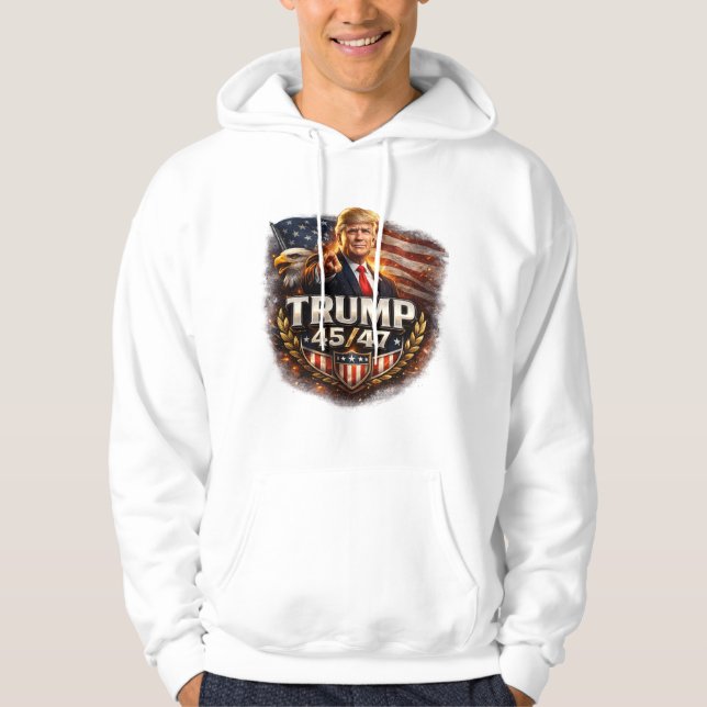 Sweat à capuche Trump 45/47 (Devant)