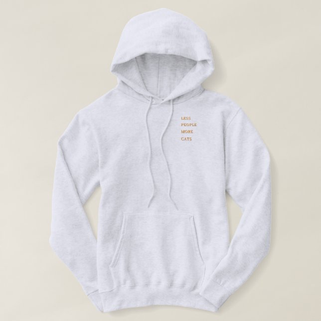 Sweat à capuche unisexe Illustration de chats mign (Design devant)
