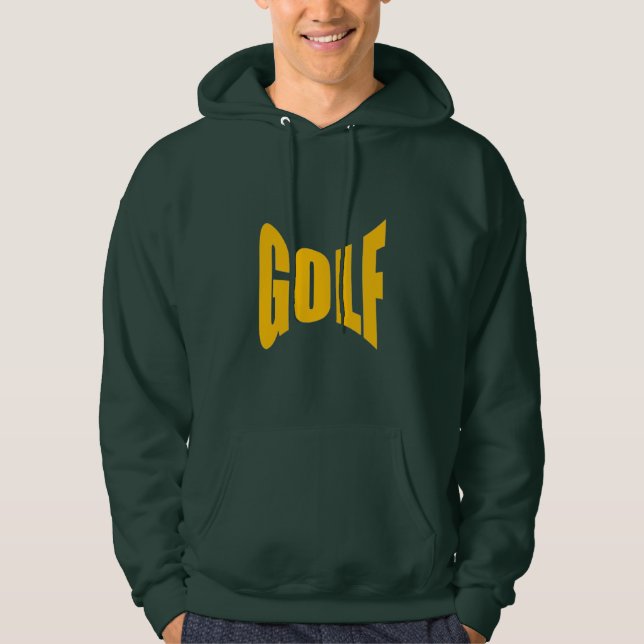 Sweat à capuche vert foret homme  GOLF (Devant)