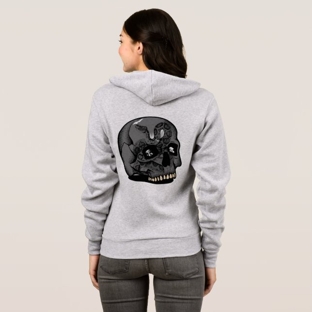 Sweat à capuche zip pour femmes (Dos entier)