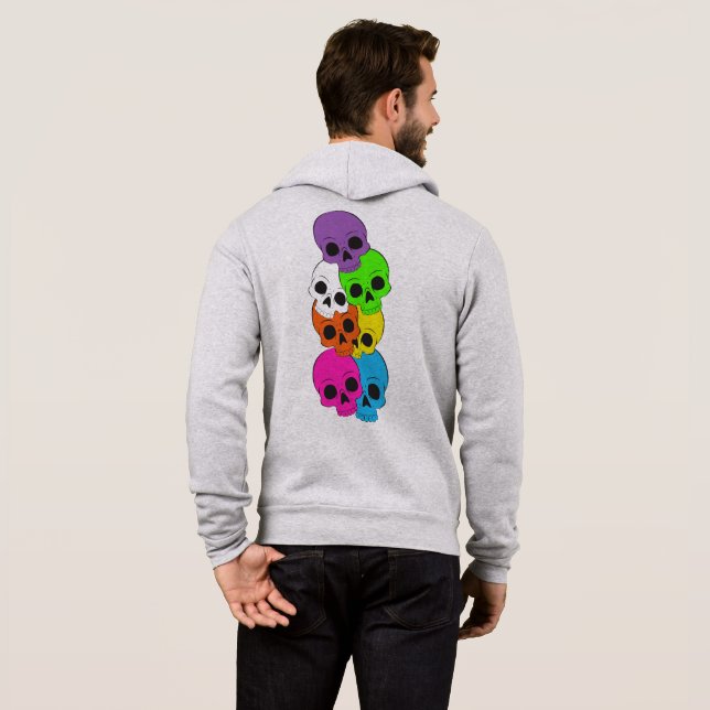 Sweat à capuche zip pour hommes (Dos entier)