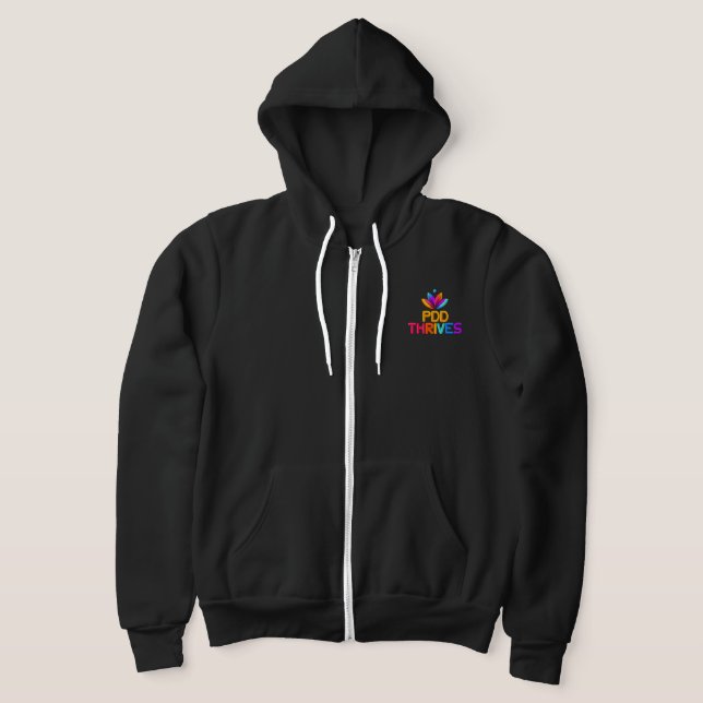 Sweat à capuche zipé avec logo classique (Poser)