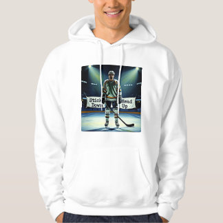 Sweat à capuchon de hockey Stick Down Head Up