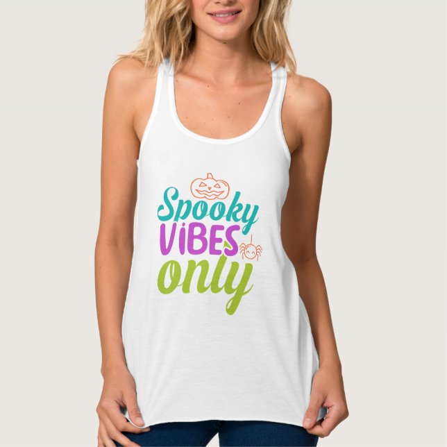 Sweat à capuchon Spooky Vibes Only-40378 (Devant)