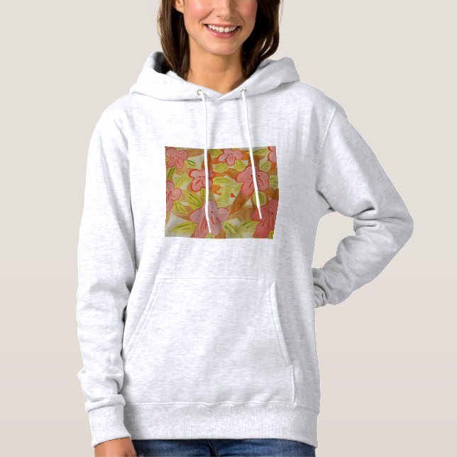 Sweat à fleurs de couleur d'automne (Devant)