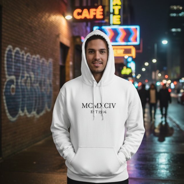 Sweat à l'effigie de l'anniversaire en chiffres ro (Créateur téléchargé)