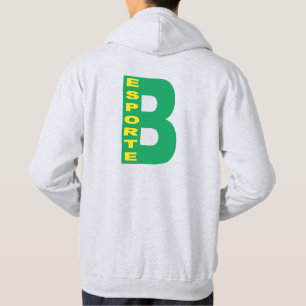 Sweat capuche cendre doshomme DESIGN BRAZILESPORTE