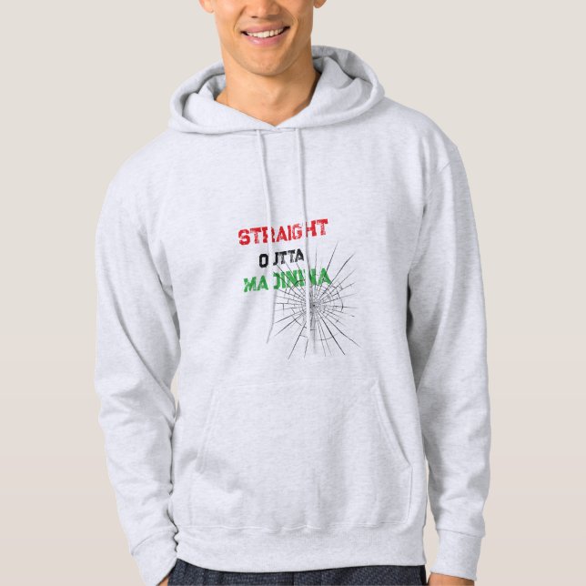 Sweat capuche straight outta MADININA (Devant)