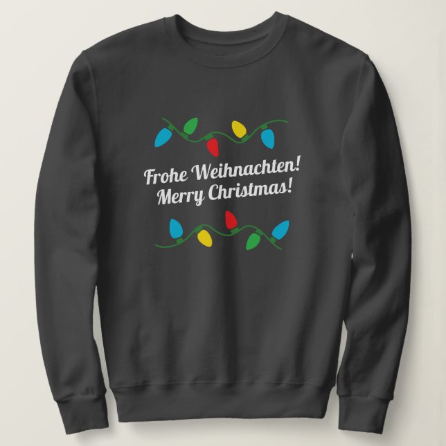 Sweat de Noël moche allemand (Design devant)