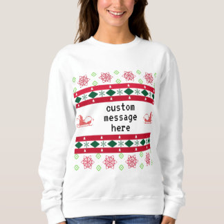 Sweat de Noël moche personnalisé