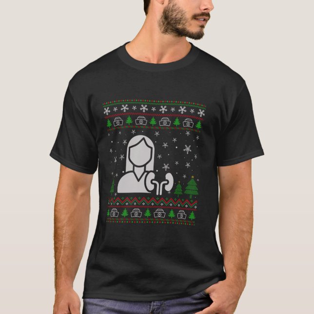 Sweat de Noël moche pour l'infirmière de la dialys (Devant)