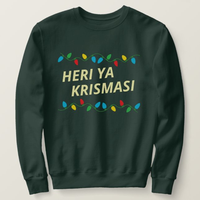 Sweat de Noël swahili | Heri ya krismasi (Design devant)