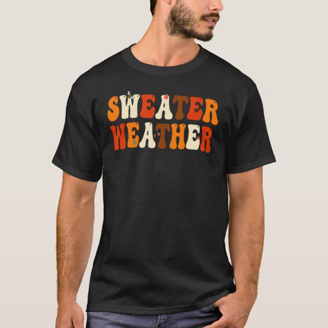 Sweat Météo Funny Happy Fall Yall Automne Merci (Devant)