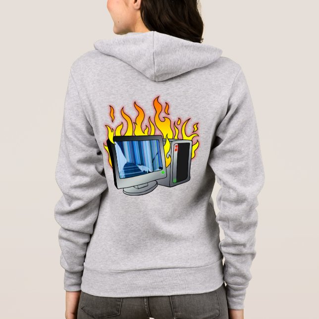 Sweat - shirt à capuche à fond Zip Bella+Canvas po (Dos)