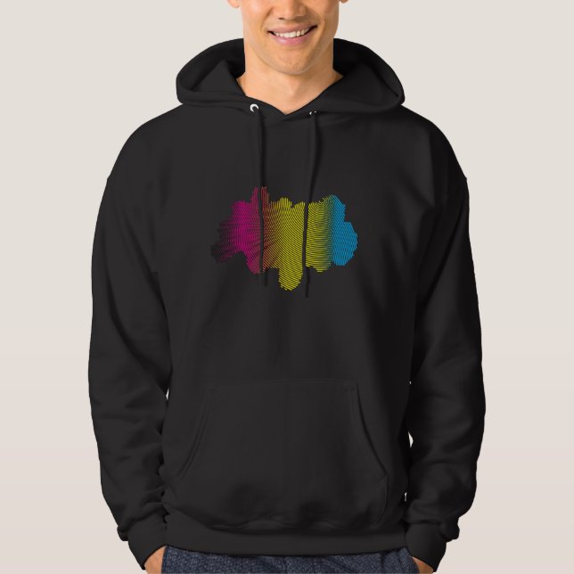 Sweat - shirt à capuche Abstrait (Devant)