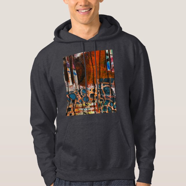 Sweat - shirt à capuche Abstrait (Devant)