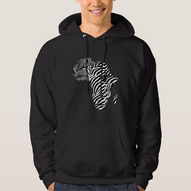Sweat - shirt à capuche africain de carte de (Devant)