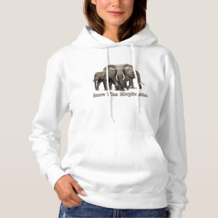 Sweat - shirt à capuche africain des éléphants
