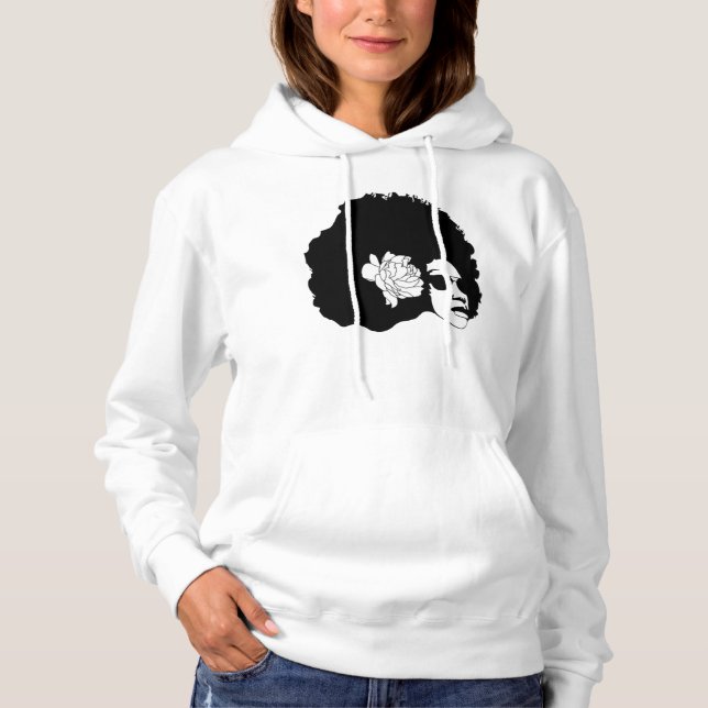 Sweat - shirt à capuche afro (Devant)