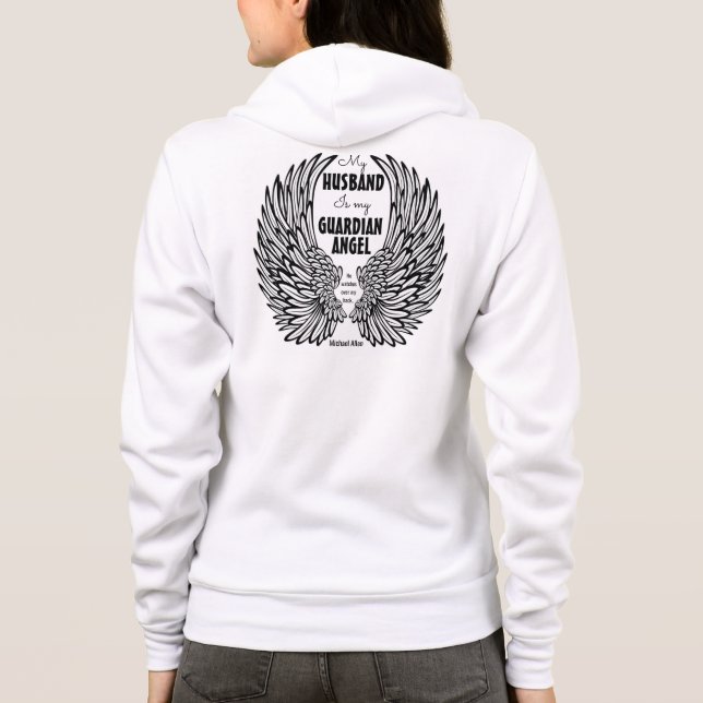 Sweat - shirt à capuche/ailes d'angle en polaire p (Dos)