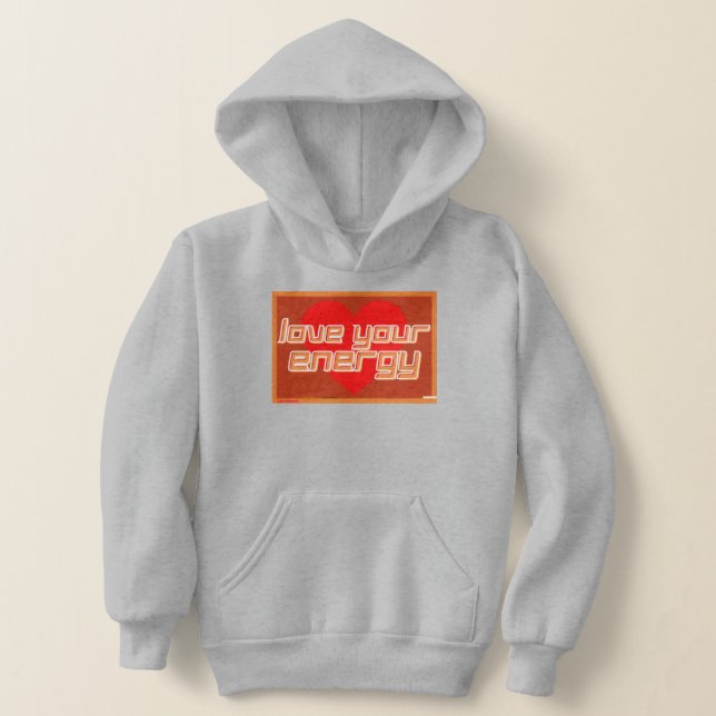 sweat - shirt à capuche "AIME TON ÉNERGIE" (Poser)
