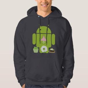 Sweat - shirt à capuche androïde de versions