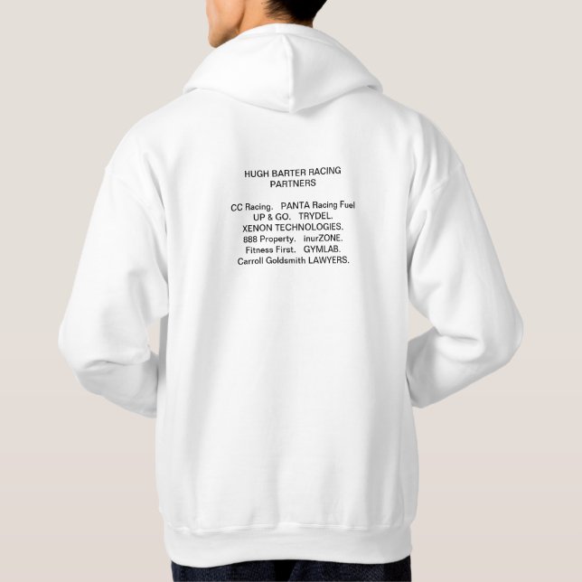 Sweat - shirt à capuche avec les sponsors (Dos)