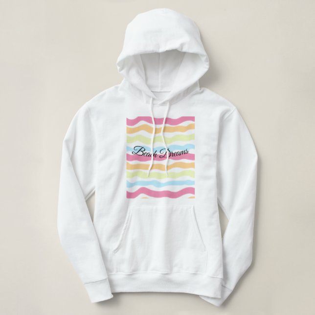Sweat - shirt à capuche Beach Dreams (Design devant)
