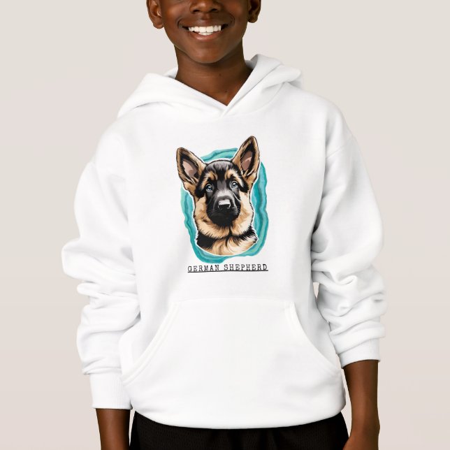 Sweat - shirt à capuche berger allemand de Kid (Devant)
