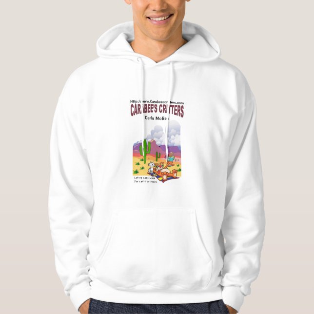 Sweat - shirt à capuche blanc (Devant)
